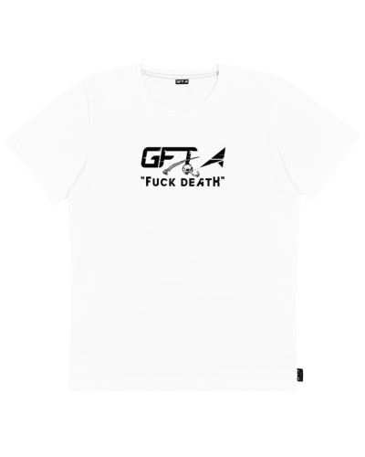 Футболка GFT Philosophy Fuck Death white/grey