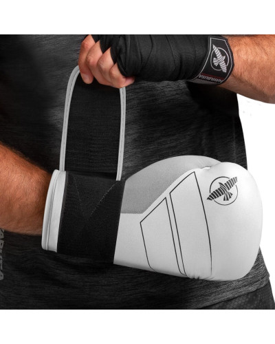 БОКСЕРСКИЕ ПЕРЧАТКИ HAYABUSA S4 LEATHER BOXING GLOVES WHITE