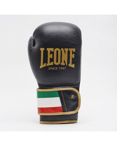 Боксерские перчатки Leone Italy Black Боксерские перчатки Leone Italy Black