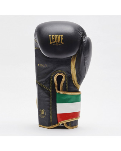 Боксерские перчатки Leone Italy Black Боксерские перчатки Leone Italy Black