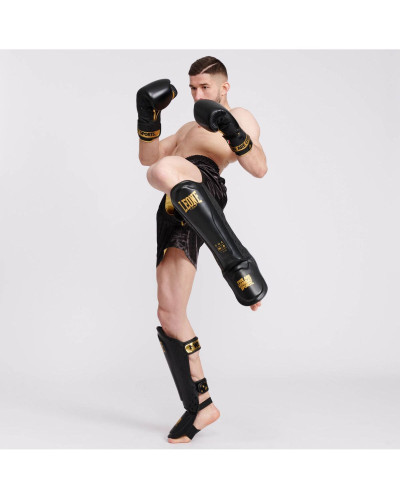 Защита голени Leone DNA Rex Leather Black