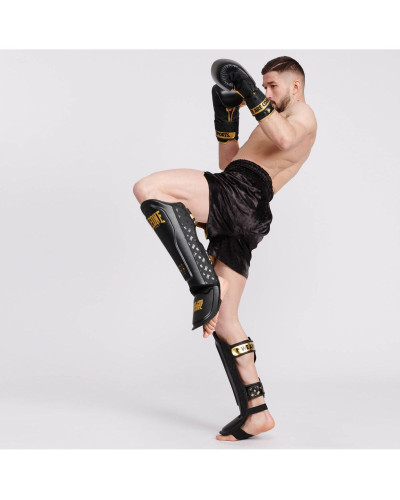 Защита голени Leone DNA Rex Leather Black