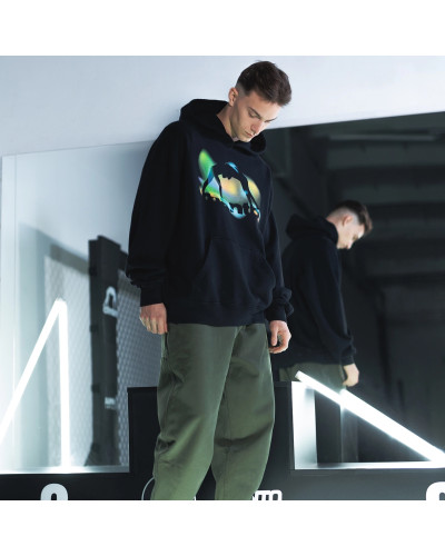 Худи Manto Reflection Oversize Black