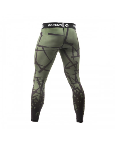Компрессионные штаны peresvit rival leggings riffle green