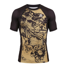 Рашгард peresvit hokusai short sleeve sand