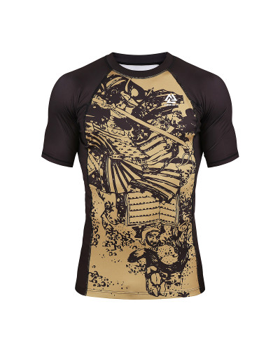 Рашгард peresvit hokusai short sleeve sand