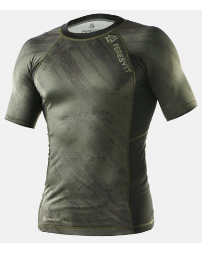 Рашгард peresvit immortal 2.0 military green short sleeve rash guard