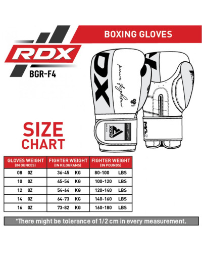 Боксерські рукавички RDX F4 White 