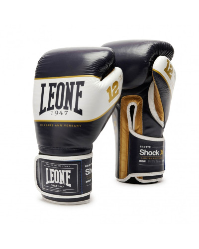 Боксерские перчатки Leone Shock X Blue 