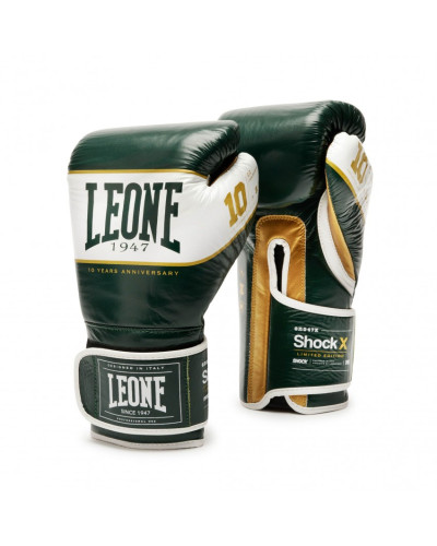 Боксерские перчатки Leone Shock X Green 