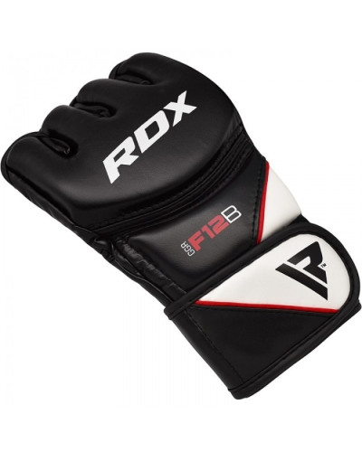ПЕРЧАТКИ ММА RDX REX LEATHER BLACK