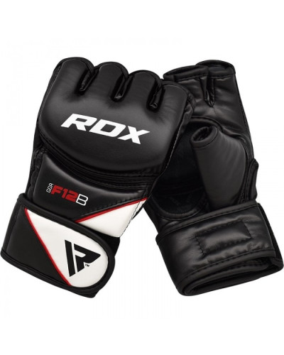ПЕРЧАТКИ ММА RDX REX LEATHER BLACK