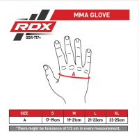 Рукавички ММА RDX T17 Aura Gold 