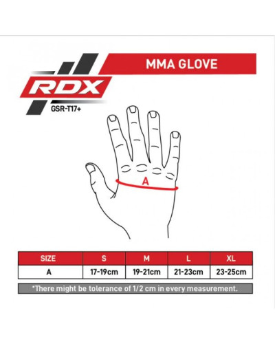 Перчатки ММА RDX T17 Aura Gold 