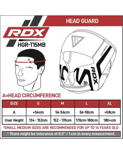 Боксерський шолом RDX Guard Red