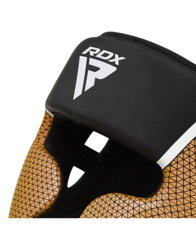 Боксерский шлем RDX T17 Aura Black Gold Боксерский шлем RDX T17 Aura Black Gold
