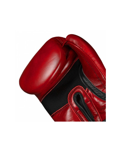 Тренеровочные Перчатки TITLE Blood Red Leather Sparring Gloves