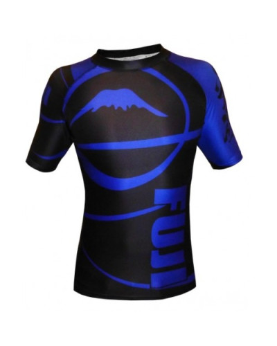 Рашгард Fuji Sports Freestyle IBJJF Ranked Rashguard Blue Short Sleeve