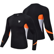 Рашгард RDX Lycra orange  с длинным рукавом
