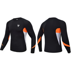 Рашгард RDX Lycra orange  с длинным рукавом