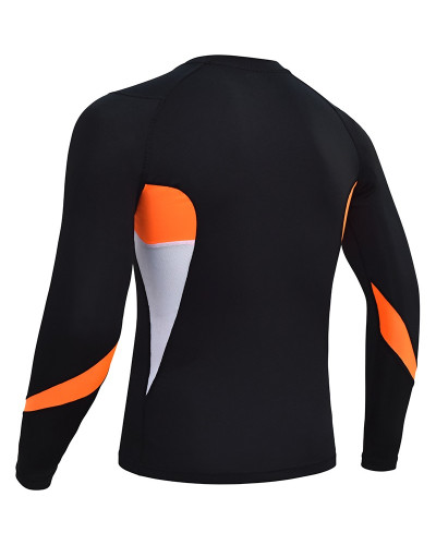 Рашгард RDX Lycra orange  с длинным рукавом