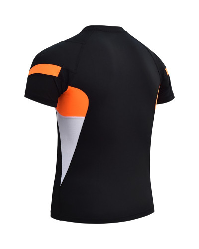 Рашгард RDX lycra orange с коротким рукавом
