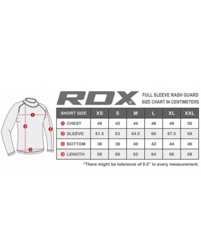 Рашгард RDX Lycra orange  с длинным рукавом